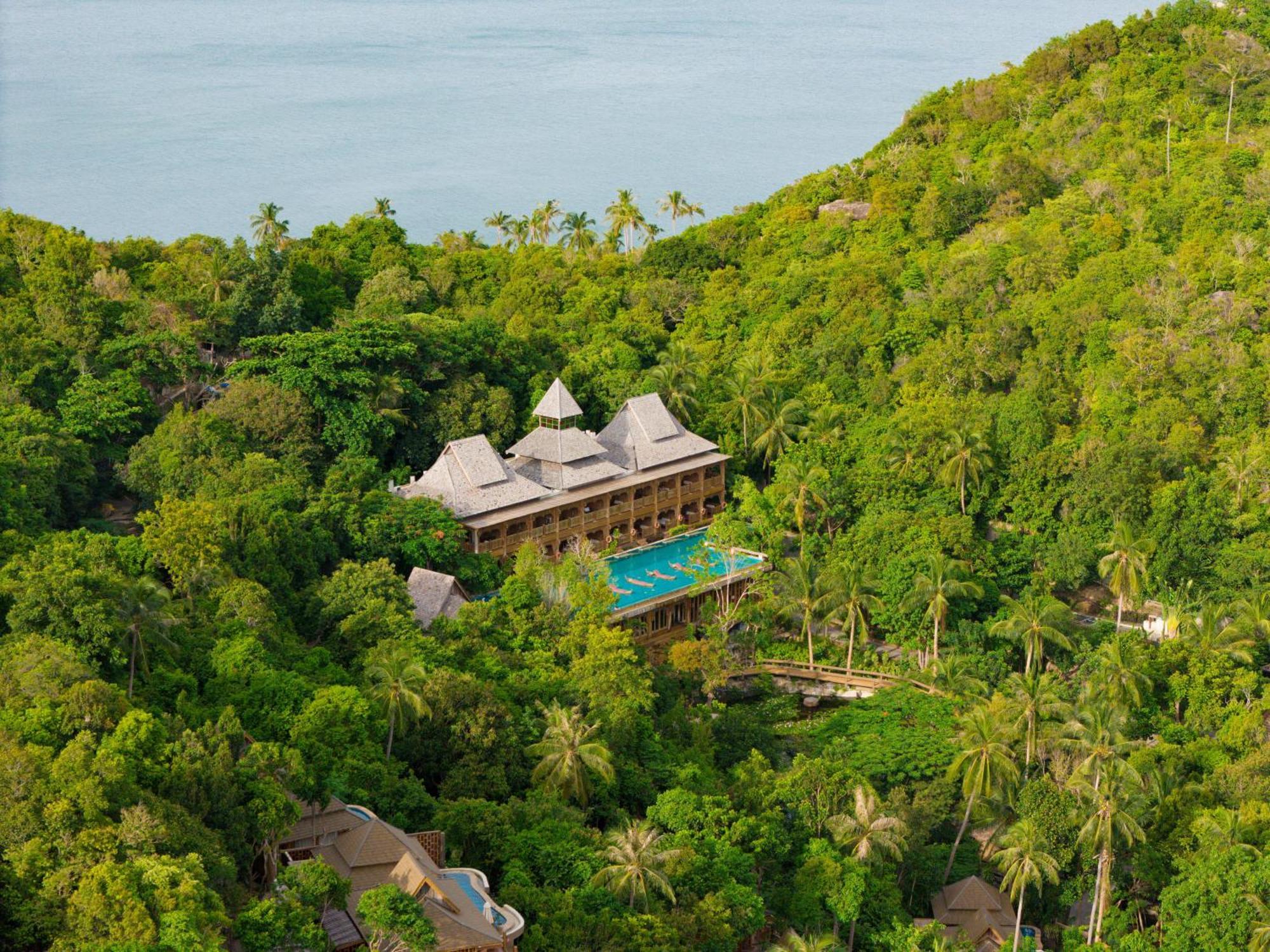 Santhiya Koh Phangan Resort And Spa Εξωτερικό φωτογραφία Aerial view of the resort
