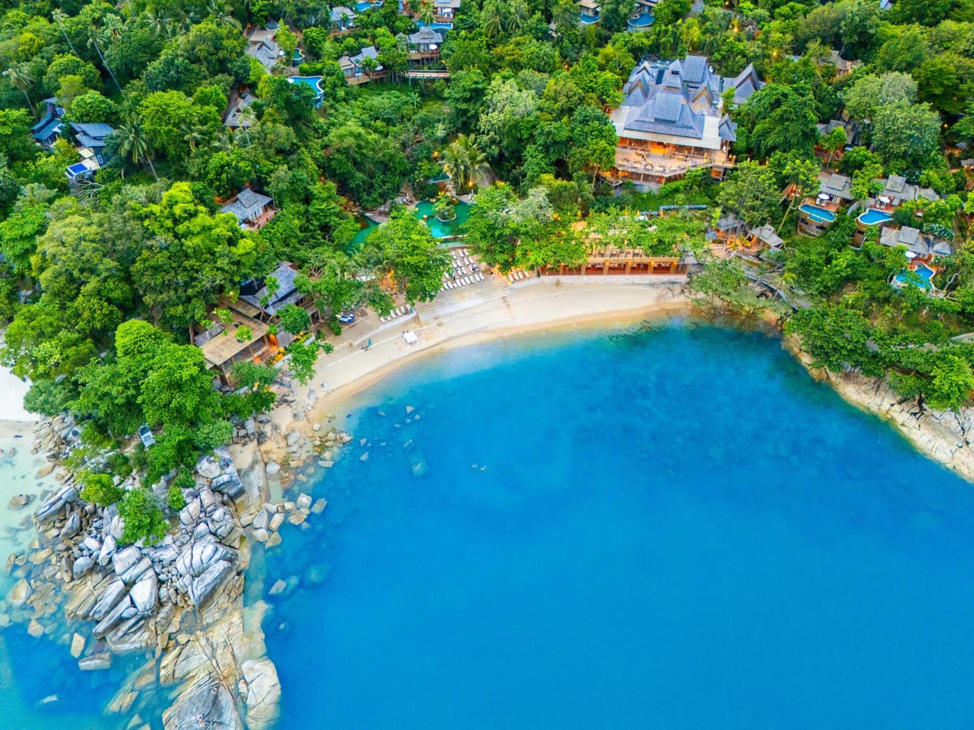 Santhiya Koh Phangan Resort And Spa Εξωτερικό φωτογραφία Aerial view of the resort