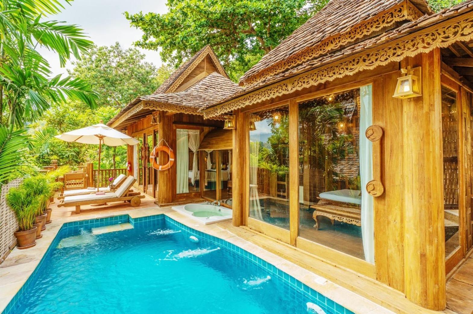 Santhiya Koh Phangan Resort And Spa Εξωτερικό φωτογραφία A pool villa at the resort